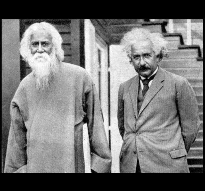Rabindranath Tagore and Albert Einstein 