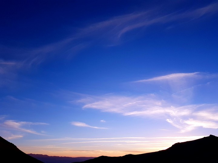Deep blue sky
