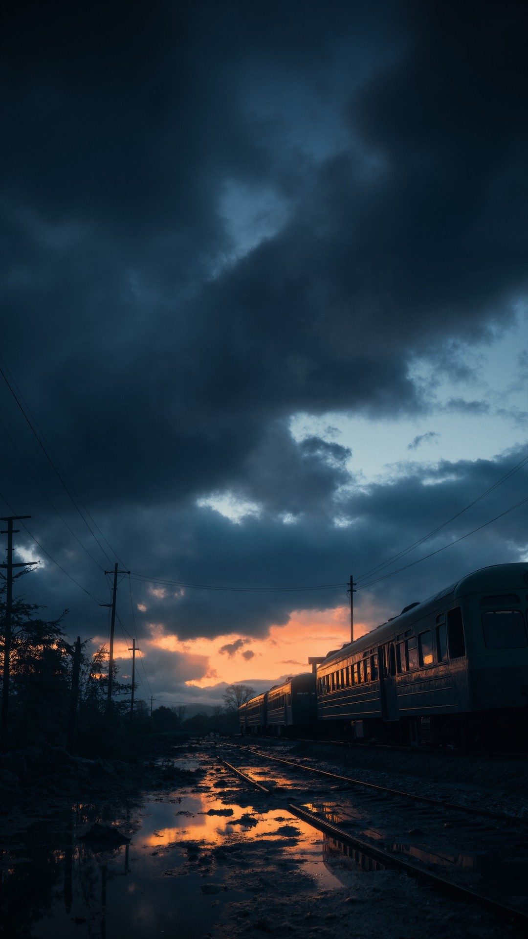 sfondi track, dusk