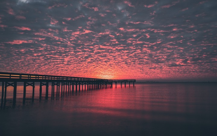 sunset ocean