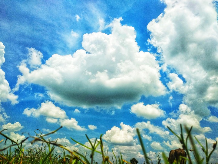 cloud over the head.