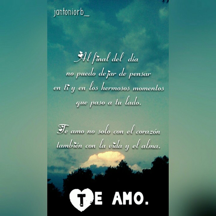 Te amo.