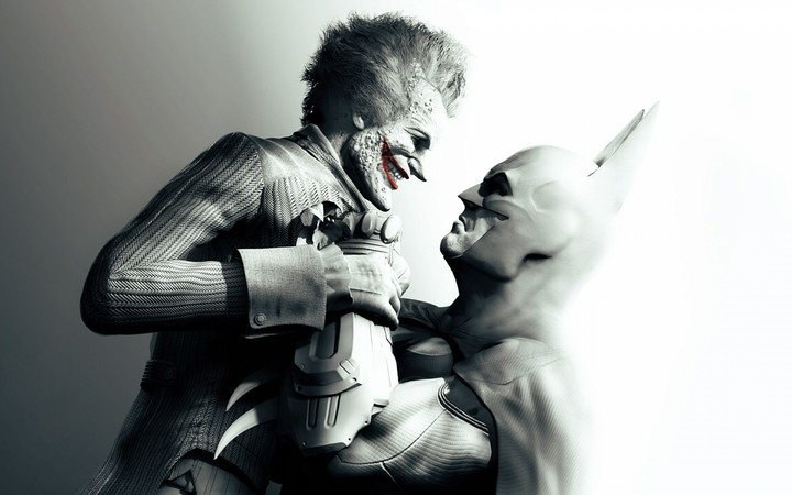 The Joker and The Batman fight