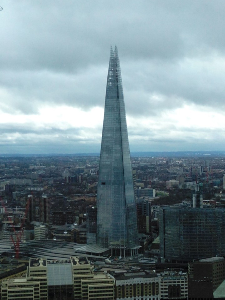 The Shard on a cloudy day