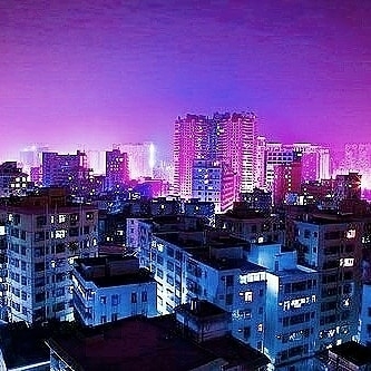 town in purple)