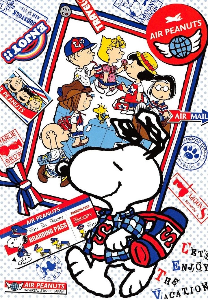 snoopy viaggiatore