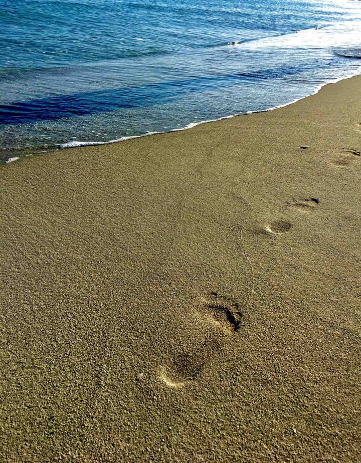 Footprints in the sand
