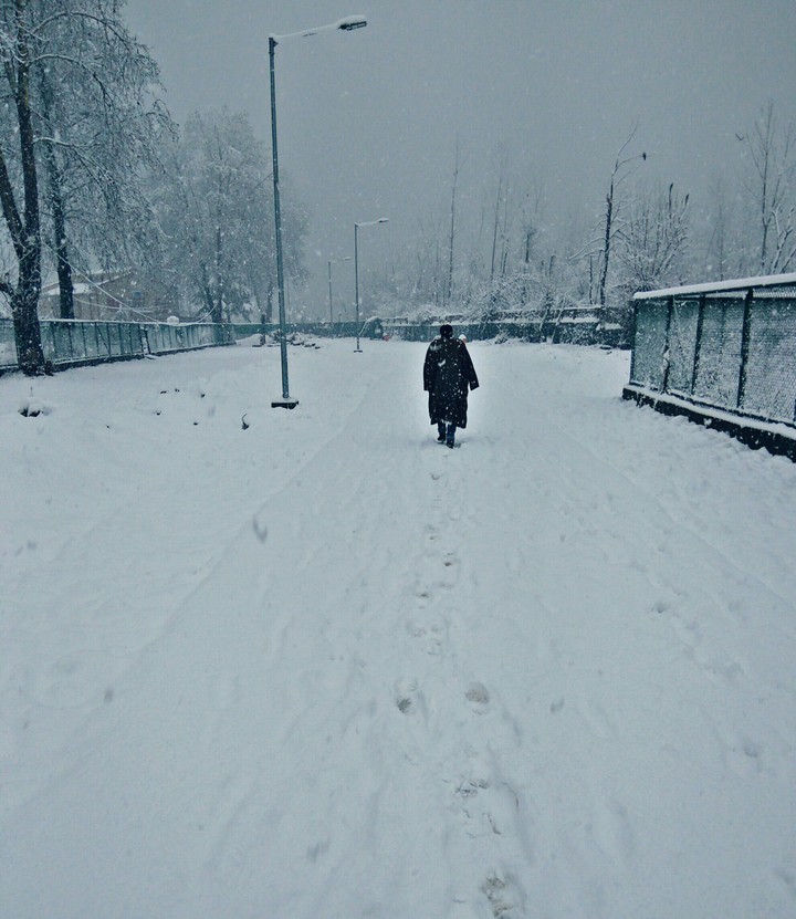 Snowfall in Kashmir
