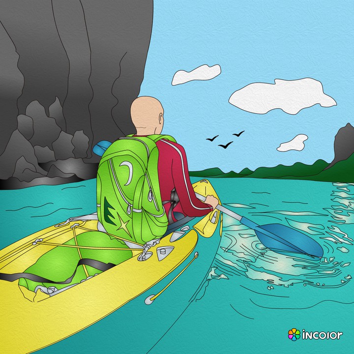 Dan canoeing