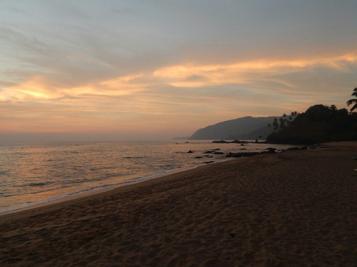 закат,море, пляж
