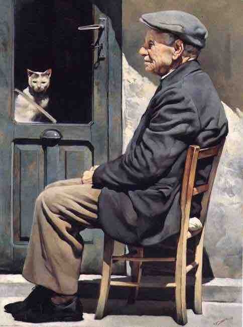 صورة لرجل حزين | A picture of a sad man