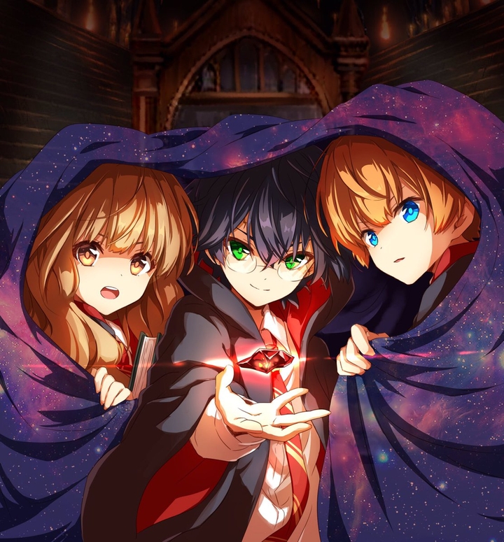 Harry potter: Hermione,Harry,Ron