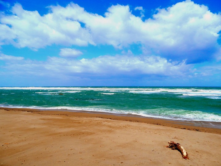 Une plage déserte