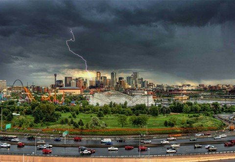 Lighting in the city
