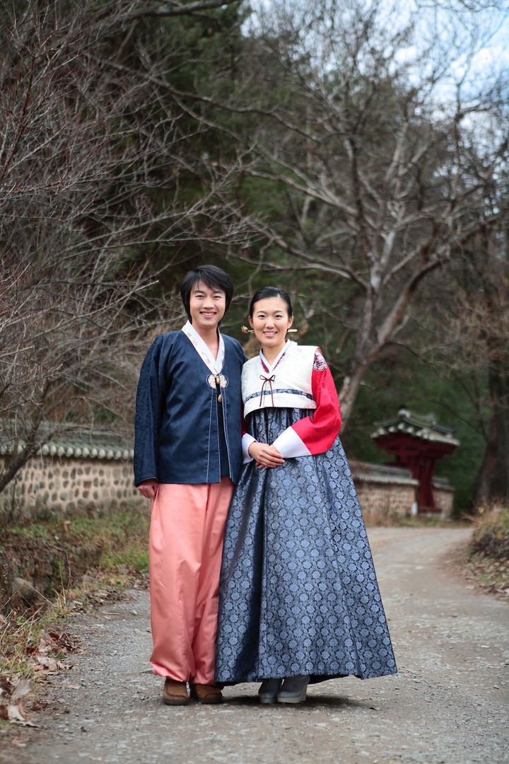 Couple in Korean Dress II
