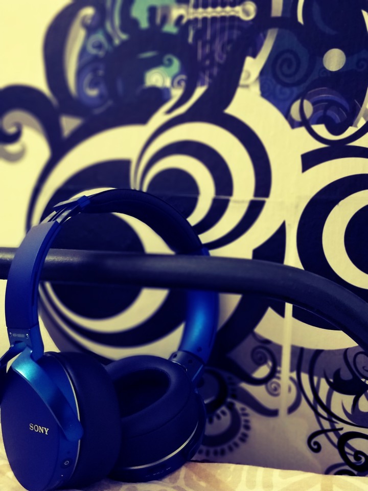 Headphones #sony#wallart#blue