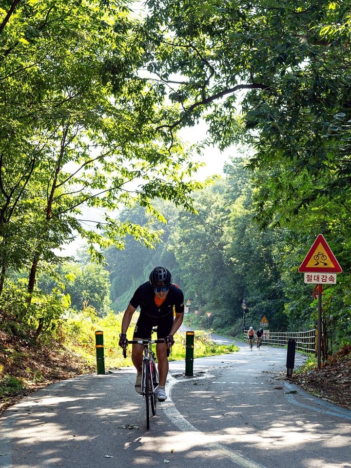 up hill