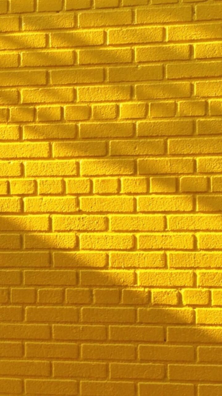 Yellow bricks wall