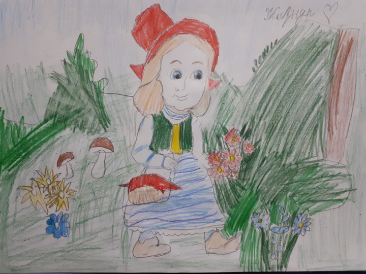 drawing of a 6 year old daughter