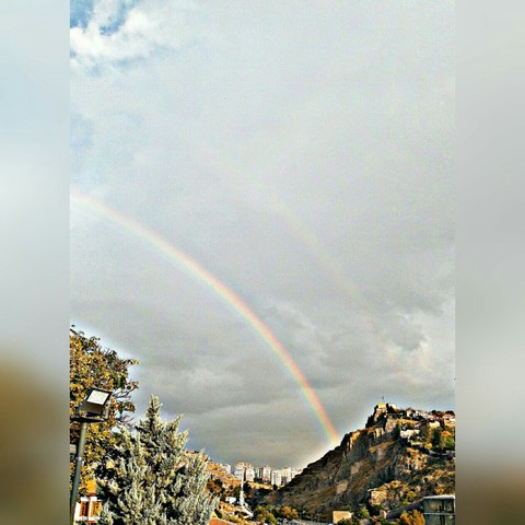 papéis de parede cloud, rainbow