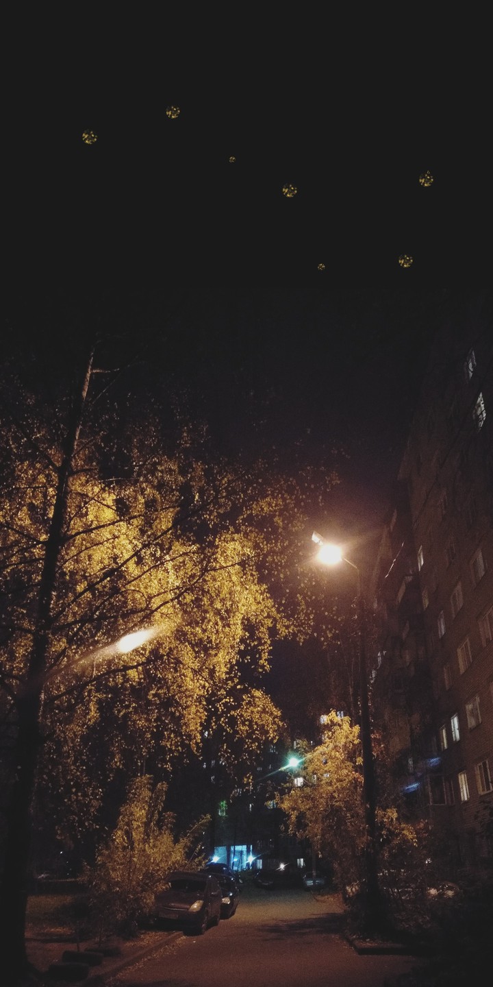 ночь, улица, фонарь