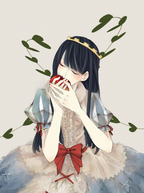 Snow White eats the poisoned apple