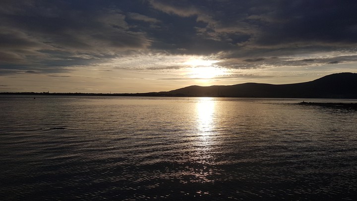 sunset on the sea
