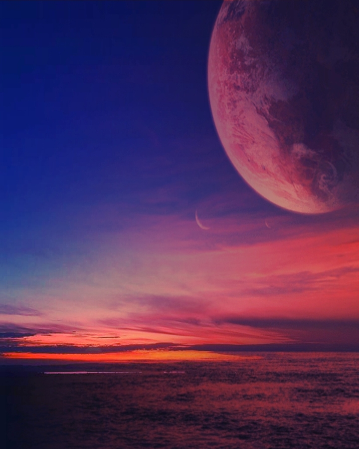 Alien's sunset