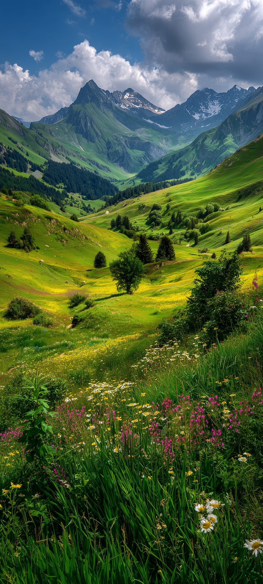papéis de parede green, valley