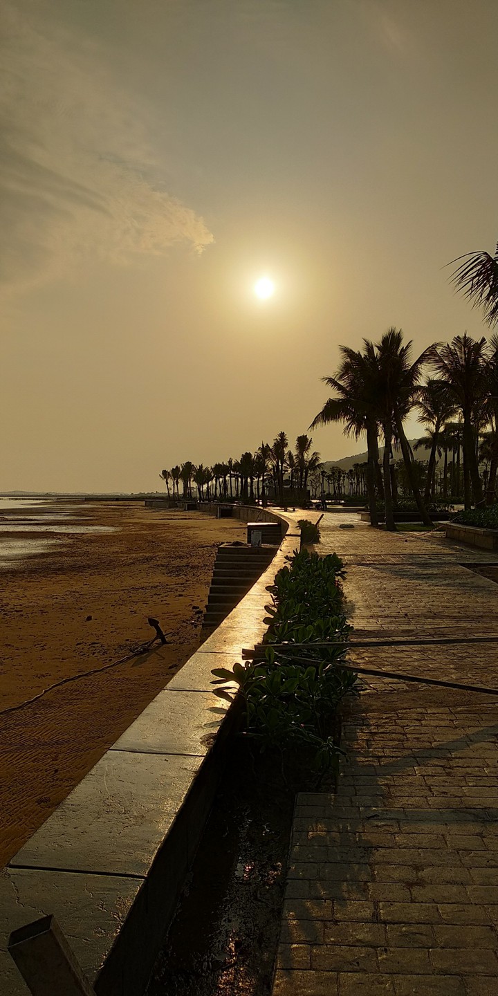 Nắng chiều vùng biển