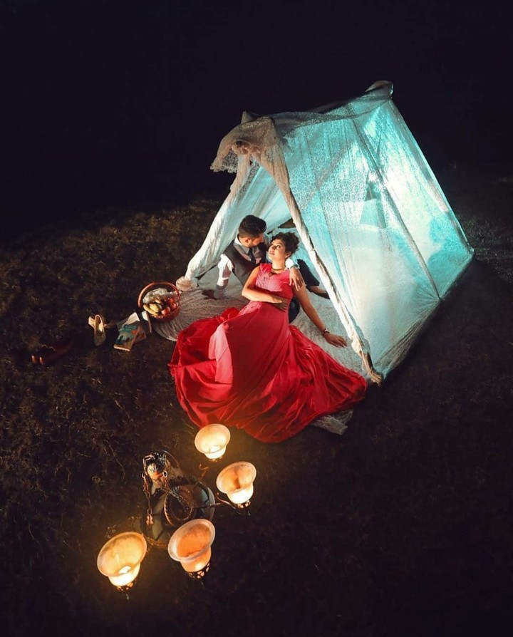at night