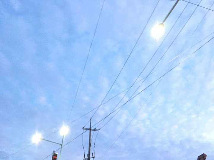 the autumn sky