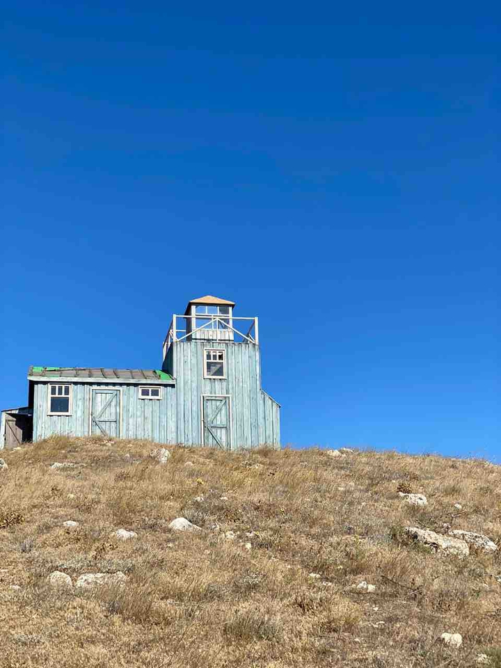 Lighthouse on Opuk cape, Crimea
