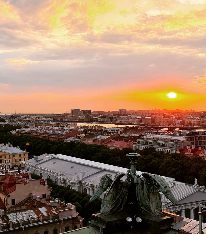 закат в Санкт-Петербурге