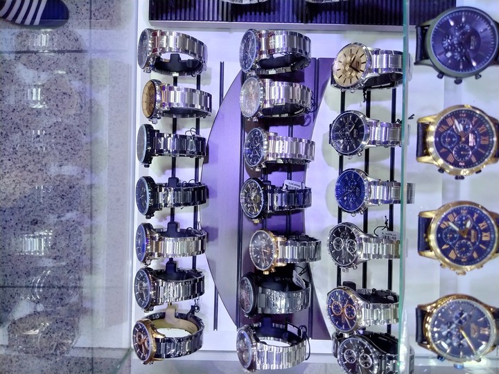 All watches in a row