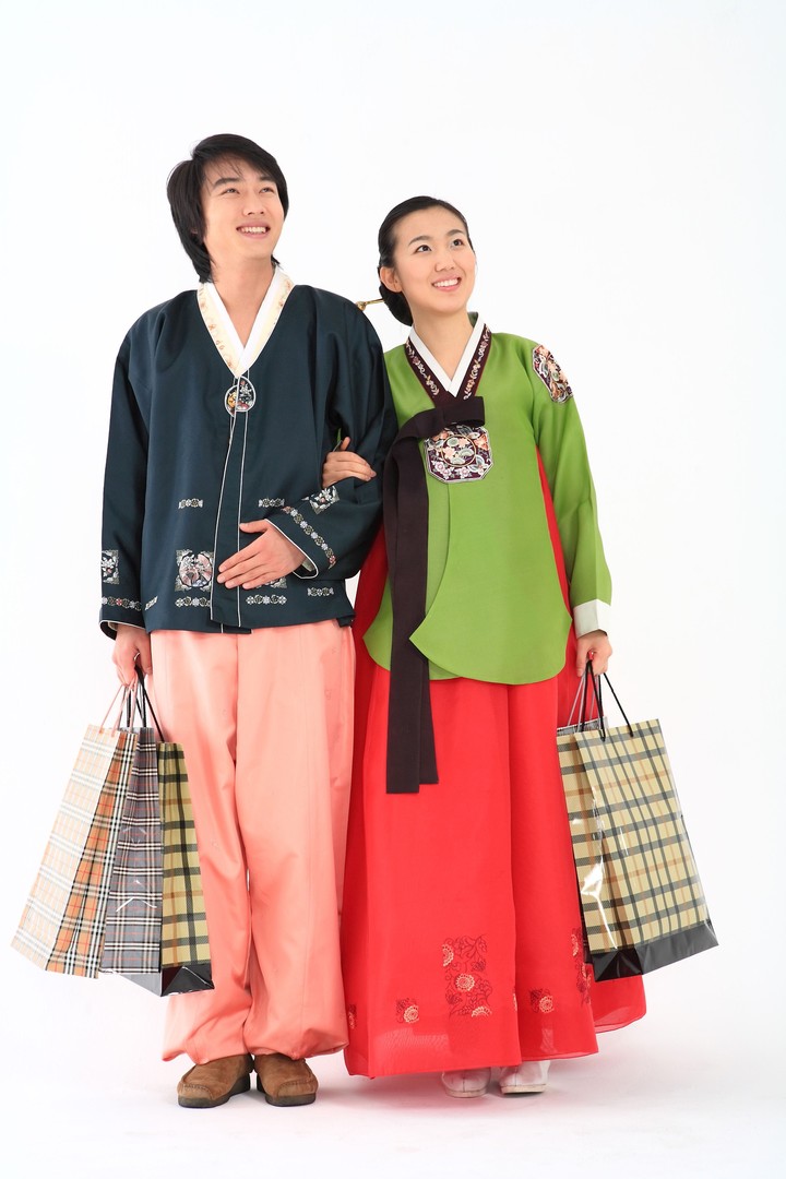 Couple in Korean Dress I