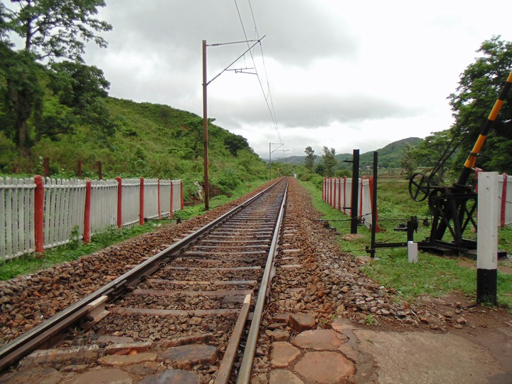 Rail Roads Running In To The Hills