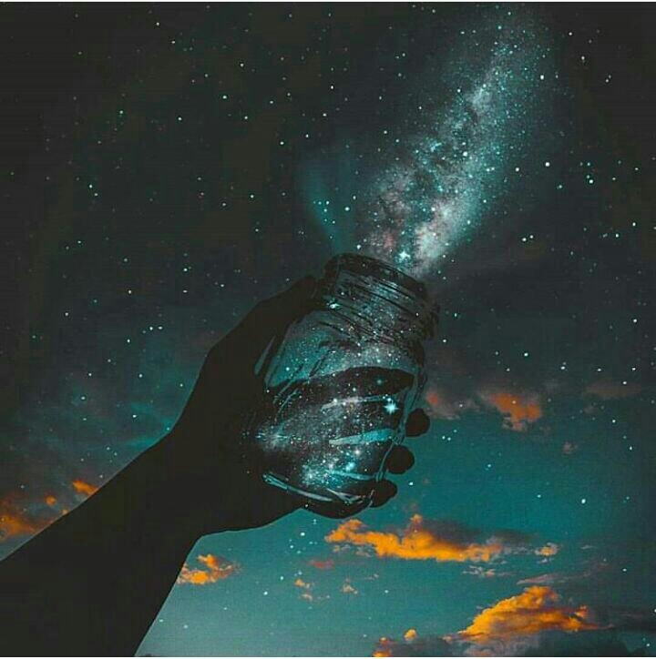 un cielo estrellado