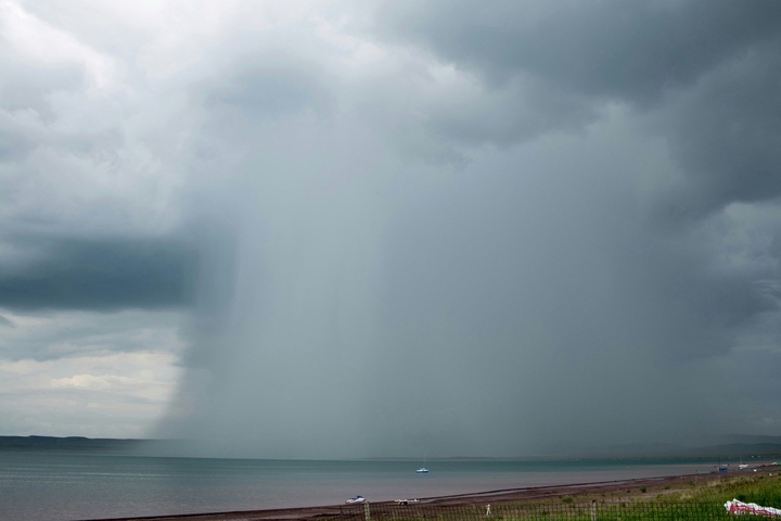 pouring rain