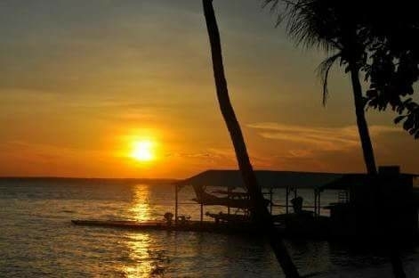 Pôr do sol no Amazonas