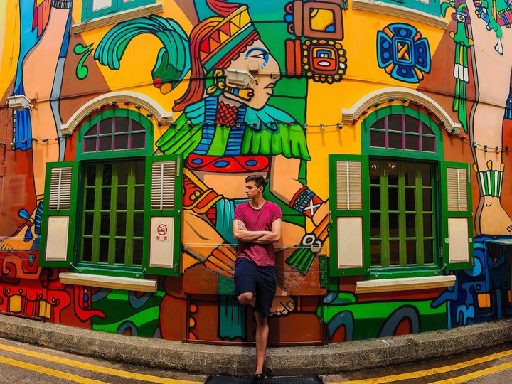 Murales on Arab Street in Singapore.