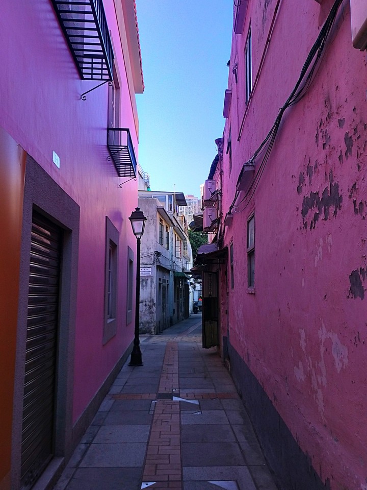 pink small road