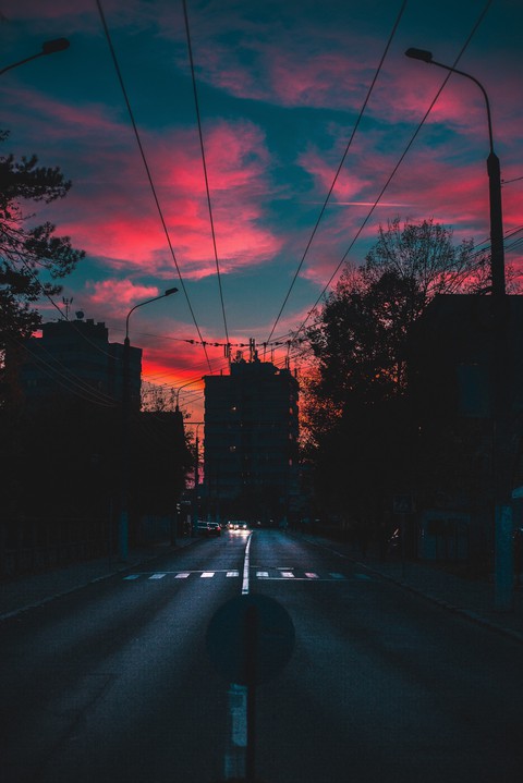 רקעים cloud, orange