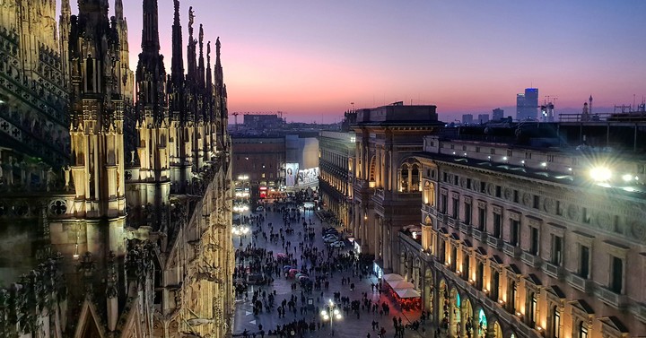 Sunset in Milan from the top ✨☀❤