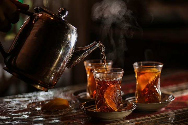 Calğalıq Restaurant - Azerbaijan tea