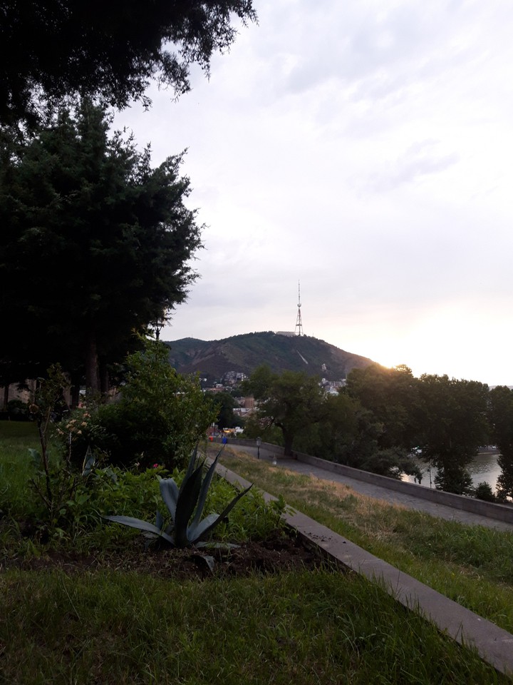 sunset in Tbilisi