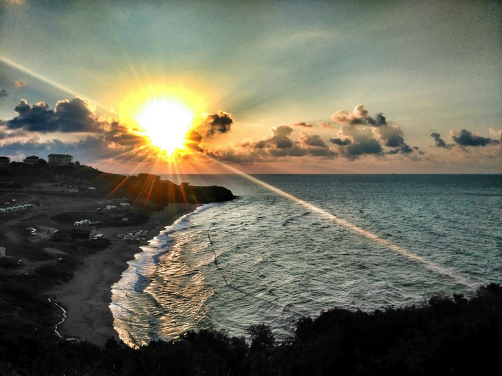 before sunset