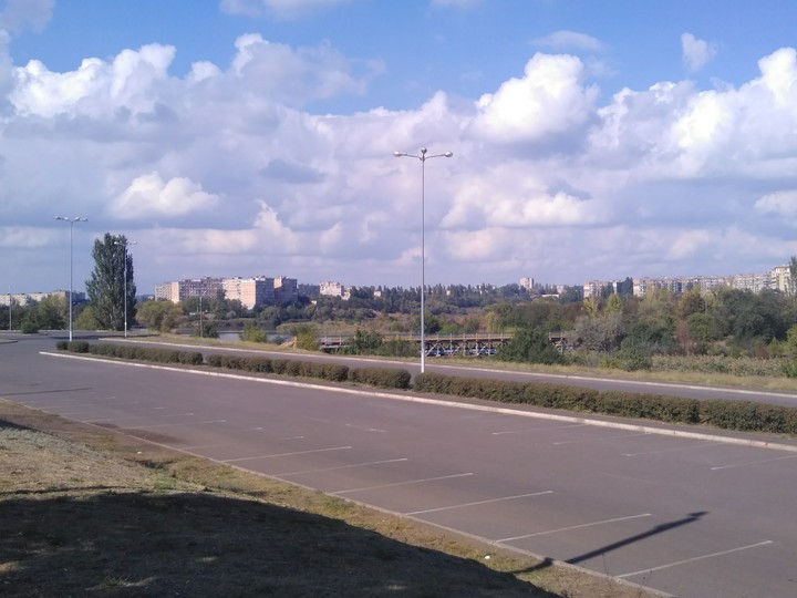 view of the beautiful Soviet buildings