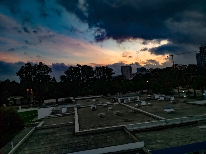 beautiful cloudy sunset