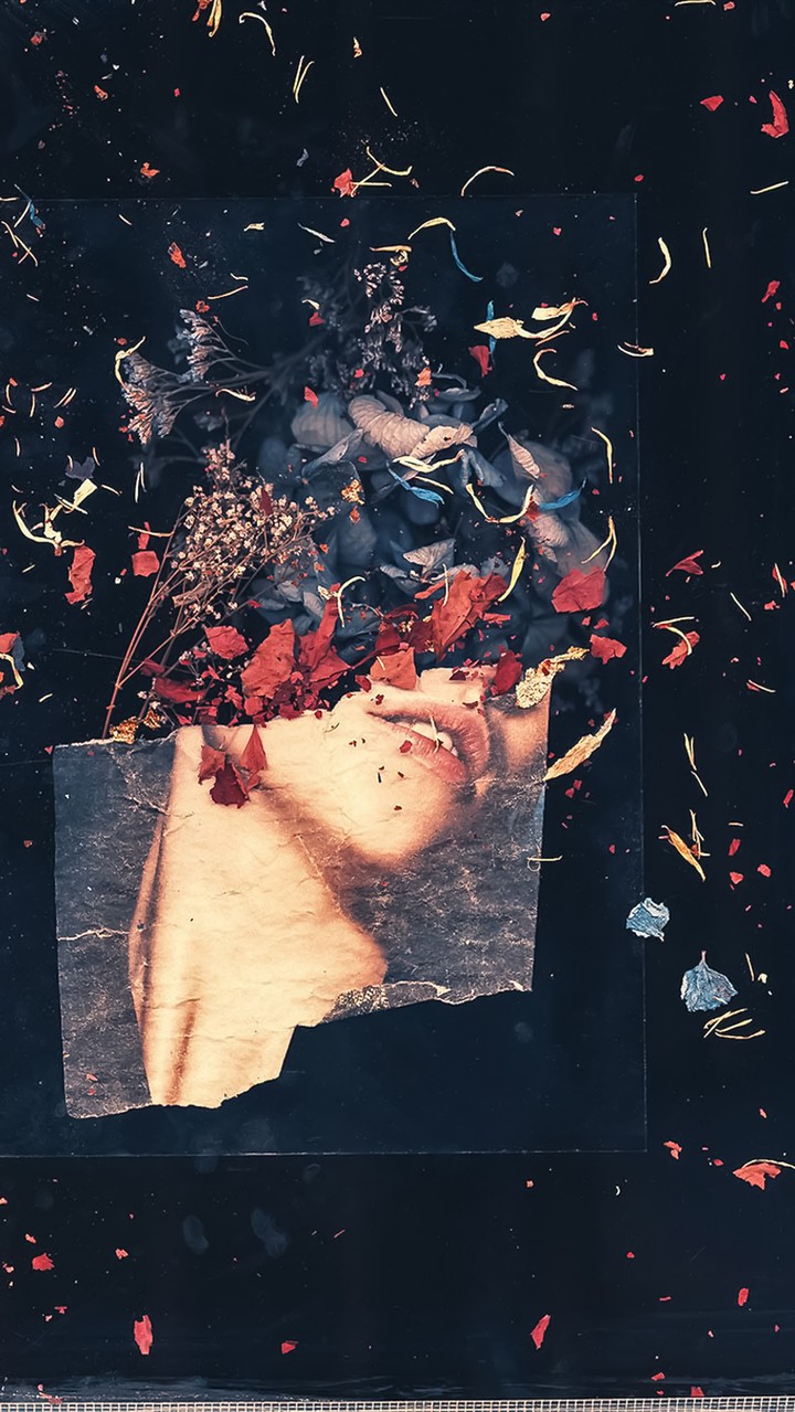 flowers kiss